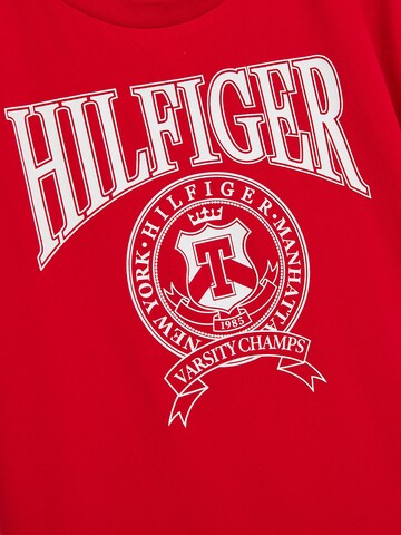 TOMMY HILFIGER Shirt 'Varsity' in Red