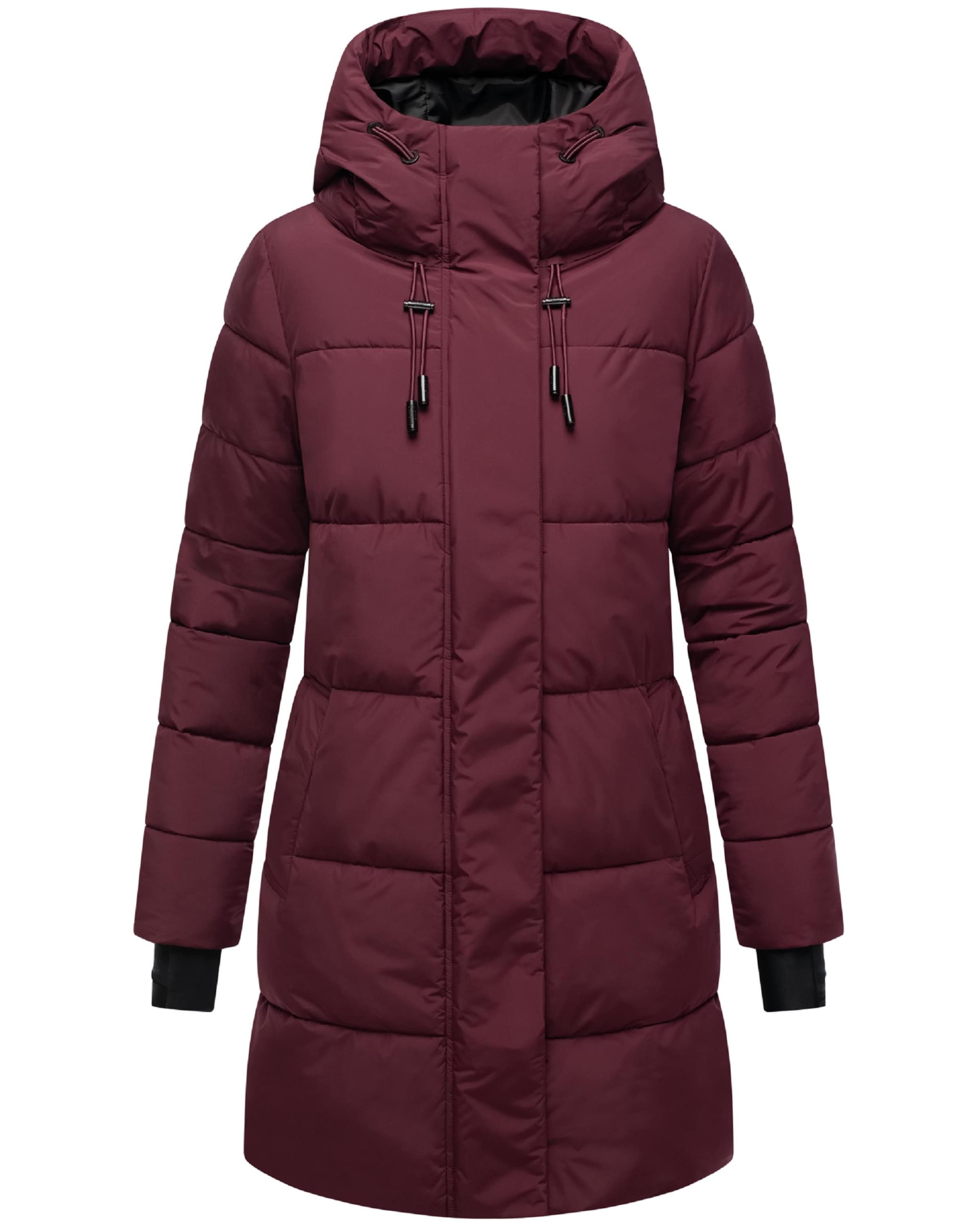 MARIKOO Winter coat 'Kaituu XVI' in Red: front