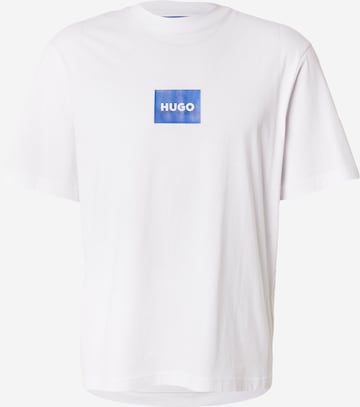 balta HUGO Marškinėliai 'Nayonix': priekis