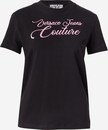 melns Versace Jeans Couture T-Krekls: no priekšpuses