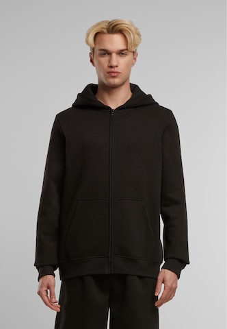 Urban Classics Zip-Up Hoodie in Black