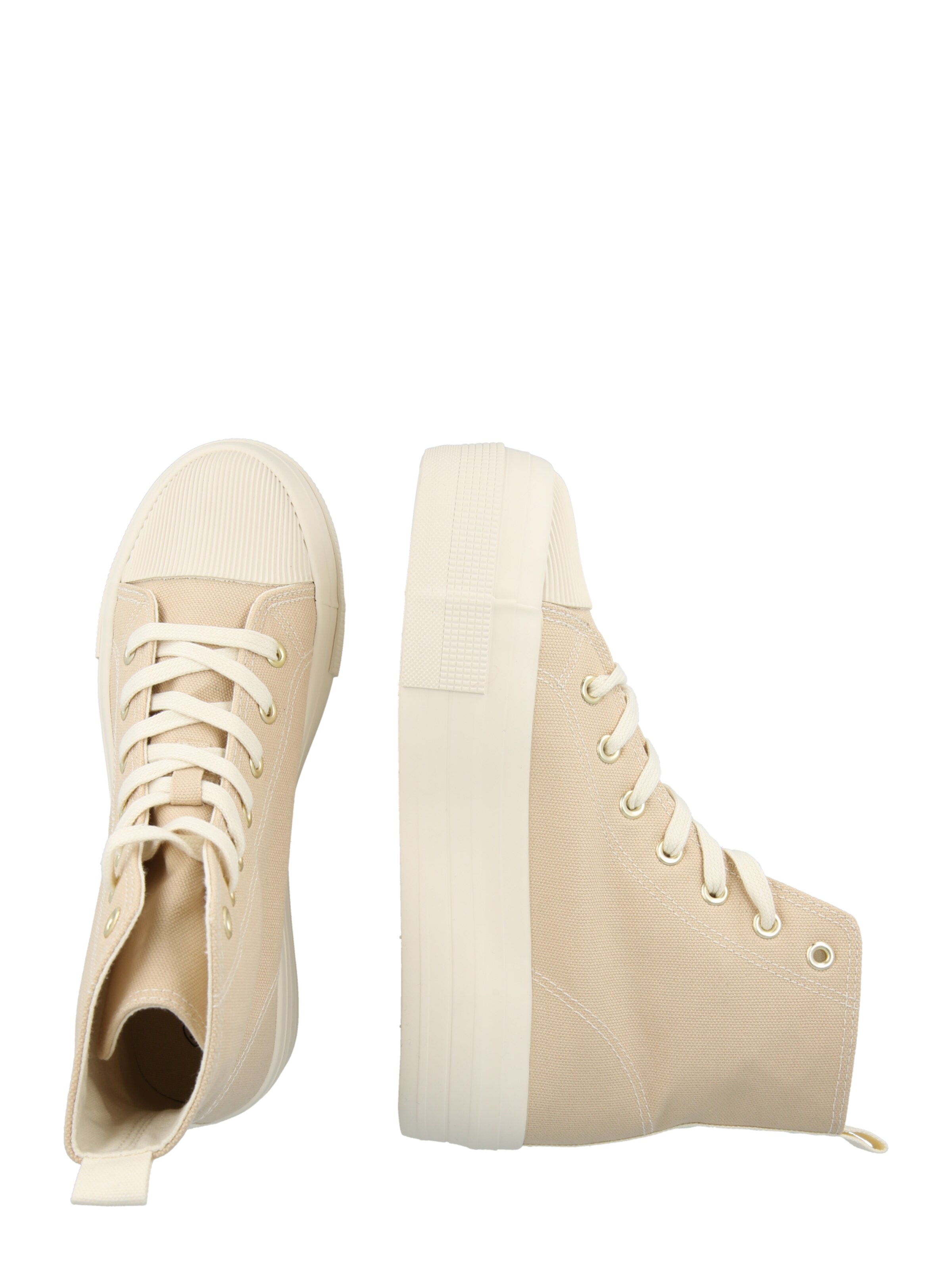 Hailys - Sapatilhas altas 'Lo44tta' em bege