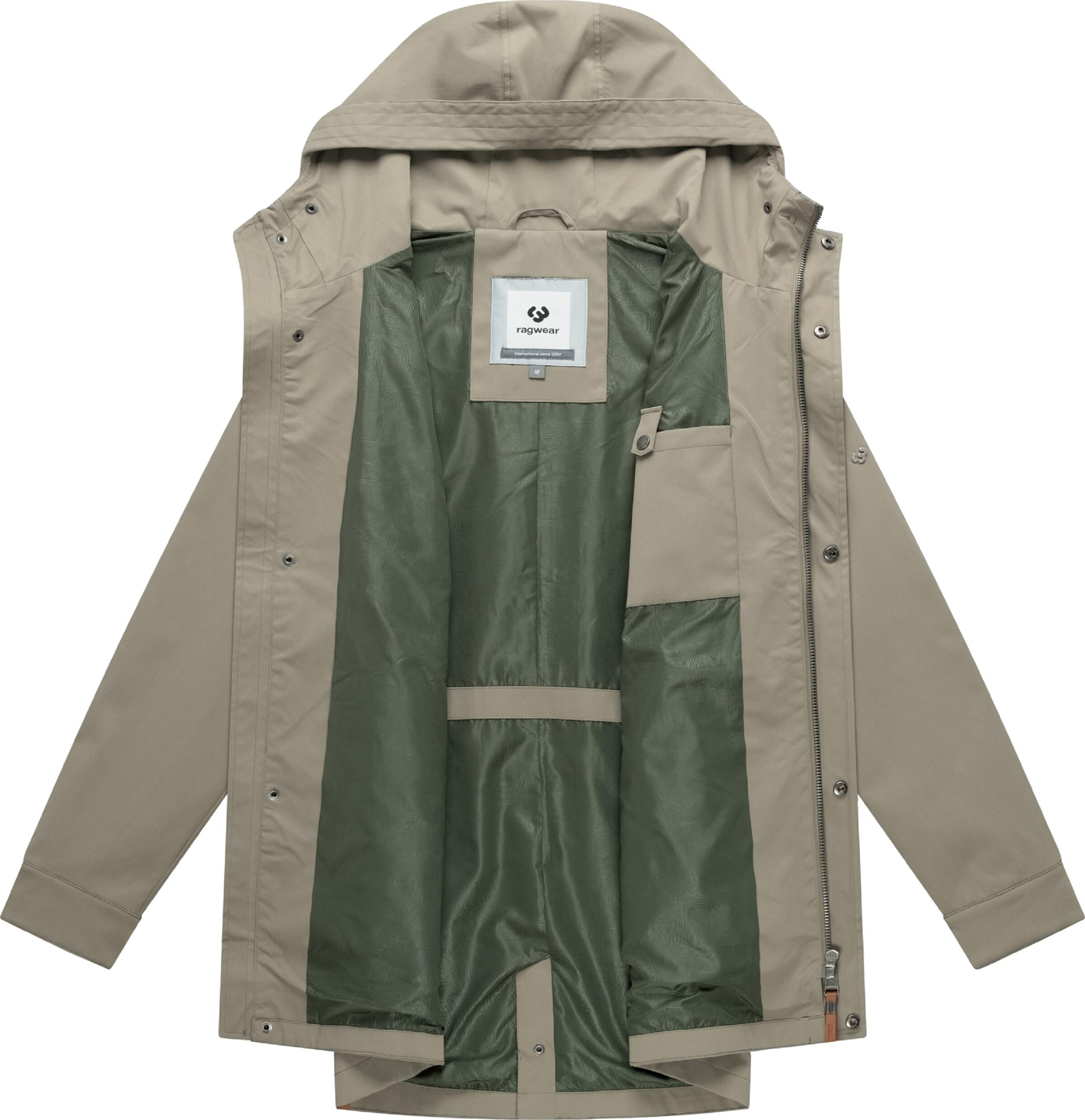 Ragwear Between-seasons coat 'Mr Smithem Twill' in Green