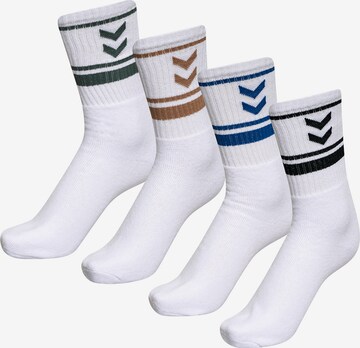 Chaussettes Hummel en blanc : devant