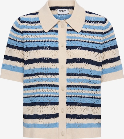 Kardiganas 'ONLLULA' iš ONLY, spalva – smėlio spalva / mėlyna / tamsiai mėlyna, Prekių apžvalga
