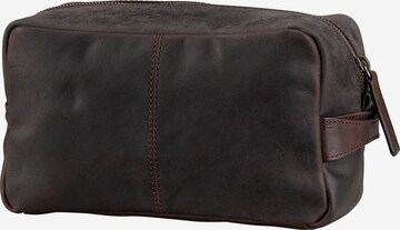 STRELLSON Toiletry Bag 'Brick Lane Dick' in Brown