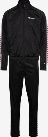 Champion Authentic Athletic Apparel Sports Suit in Black: front