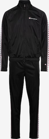 Champion Authentic Athletic Apparel Sports Suit in Black: front