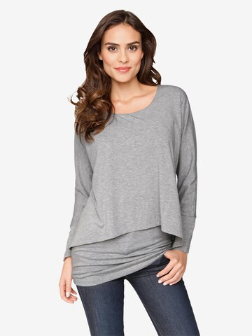 T-shirt heine en gris : devant