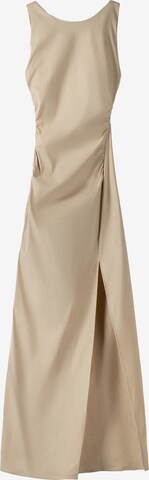 Robe Bershka en beige : devant