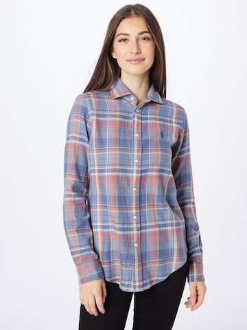 Polo Ralph Lauren Blouse 'Georgia' in Blue: front