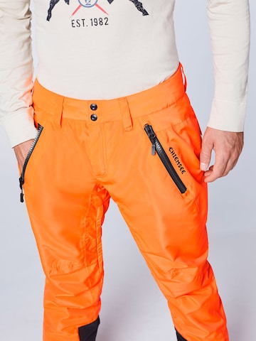 Regular Pantalon outdoor CHIEMSEE en orange