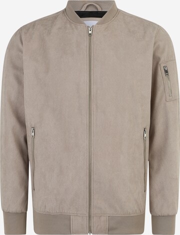 Veste mi-saison 'ROCKY' Jack & Jones Plus en beige : devant