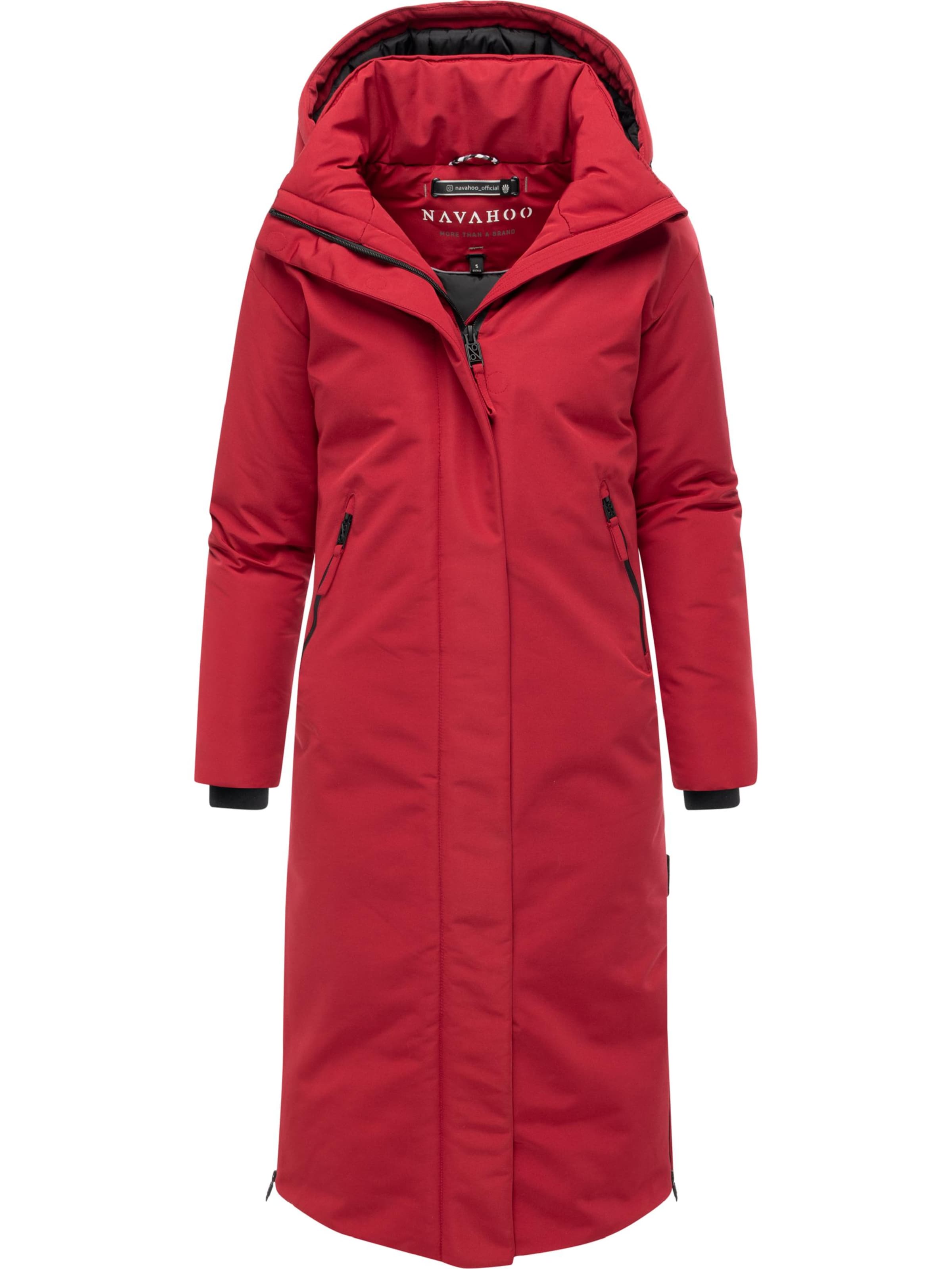 NAVAHOO Χειμερινό παλτό 'Schneewächter 14' σε κόκκινο
