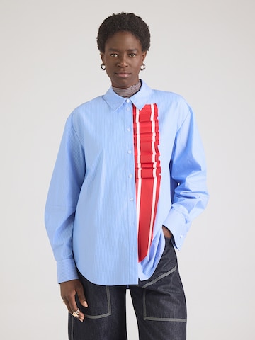 Essentiel Antwerp Blouse 'Juf' in Blue: front