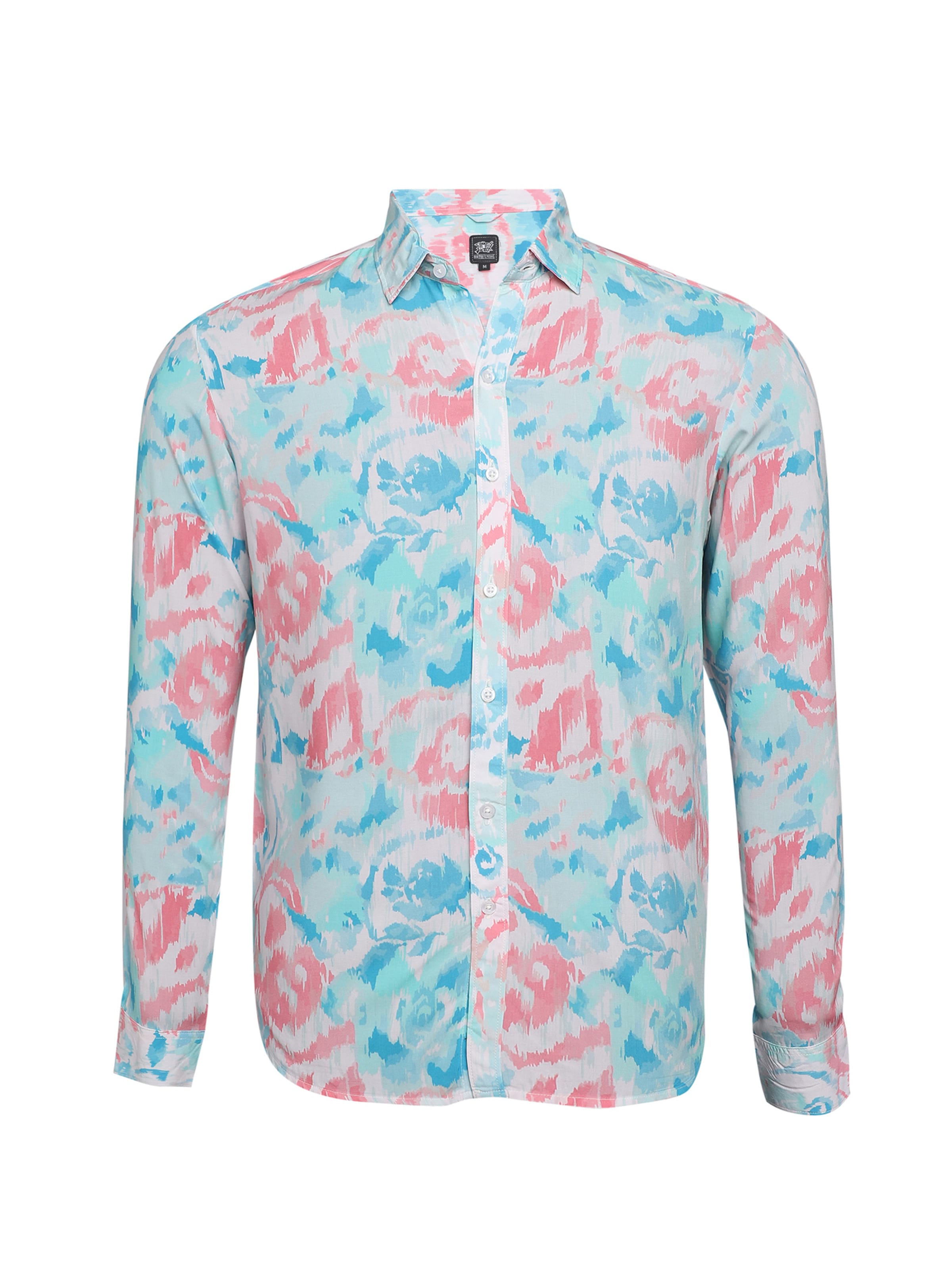 Coupe regular Chemise 'Colin' Campus Sutra en bleu : devant