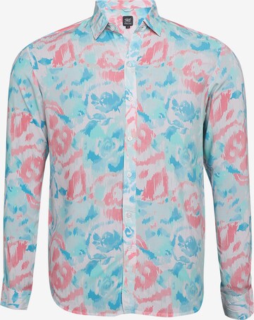 Campus Sutra Regular fit Button Up Shirt 'Colin' in Blue: front