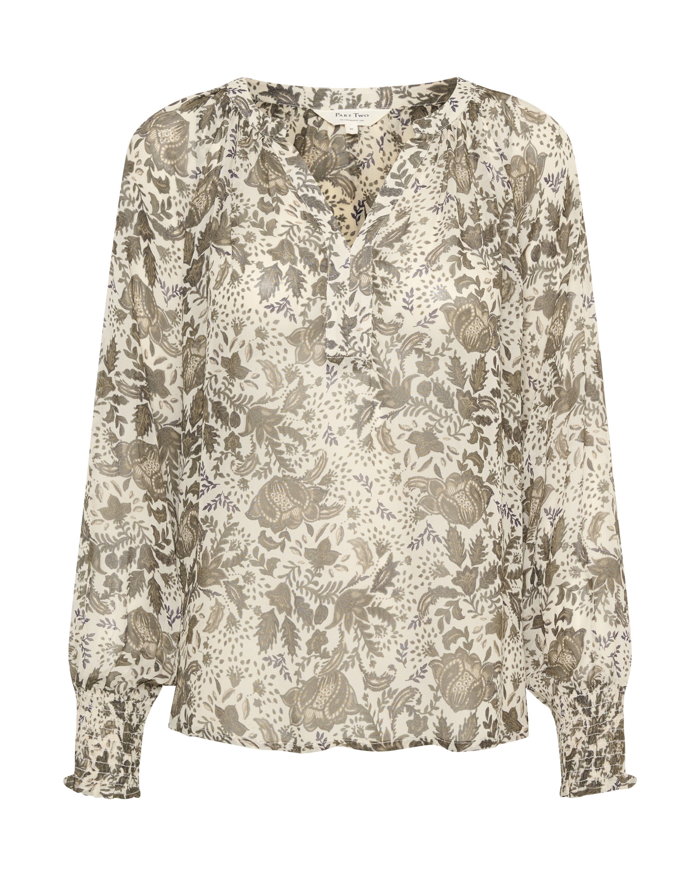 Part Two -Bluse 'Ketta' in Grün: Vorderseite