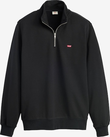 juoda LEVI'S ® Megztinis be užsegimo 'Original Housemark Quarter-Zip Pullover': priekis