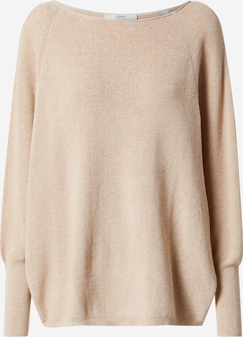 Pull-over ESPRIT en beige : devant