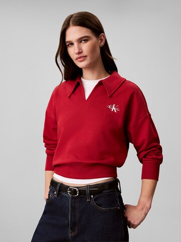 Calvin Klein Jeans Sweatshirt in Rot: Vorderseite