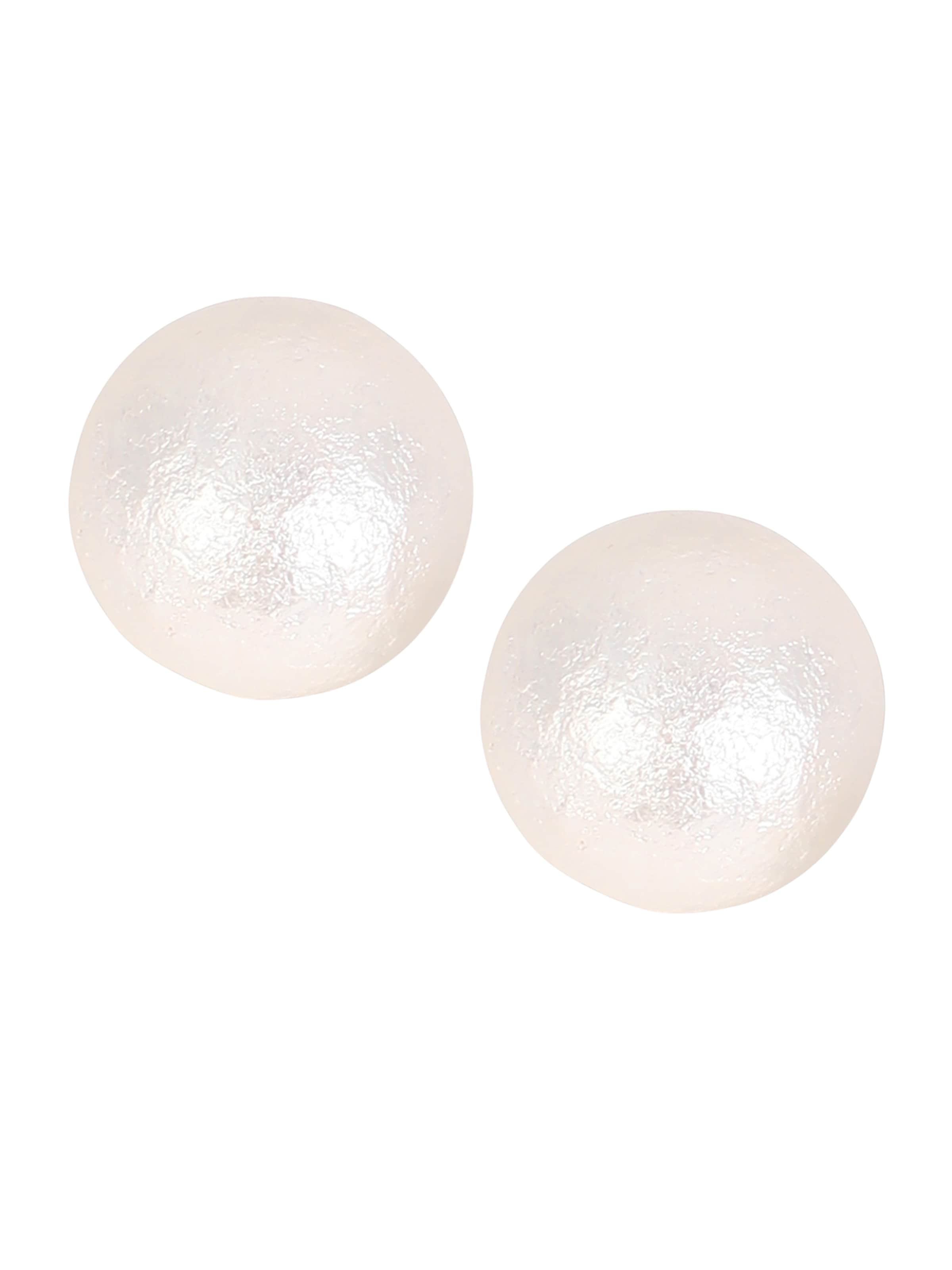 SOHI Kolczyki 'Bria' w kolorze biały: przód