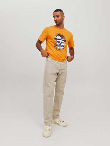 JACK & JONES Shirt 'Roxbury' in Orange