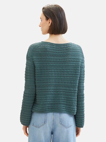 TOM TAILOR Pullover in Grün