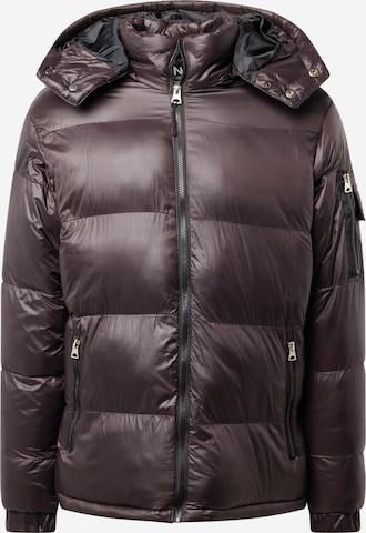 BRAVE SOUL Between-Season Jacket in Brown: front