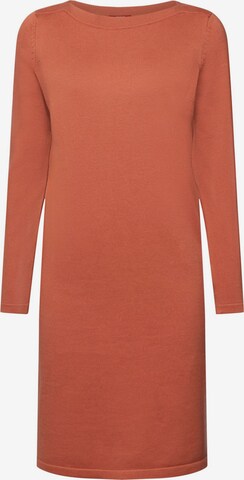 Robes en maille ESPRIT en orange : devant