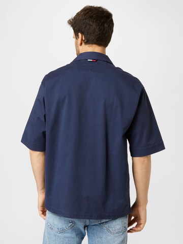 Tommy Jeans Comfort fit Button Up Shirt in Blue