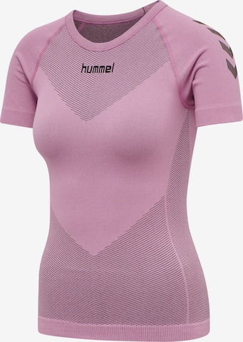 Hummel Λειτουργικό μπλουζάκι 'First Seamless' σε ροζ