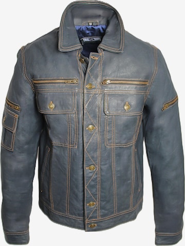 Veste mi-saison 'Lederjacke im Jeans Jacken Style' Be Noble en bleu : devant