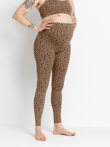 Leggings 'Maternity' Hey Honey en gris : devant