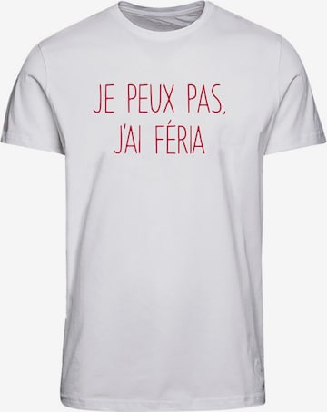 T-Shirt 'Eric' JACK & JONES en blanc : devant