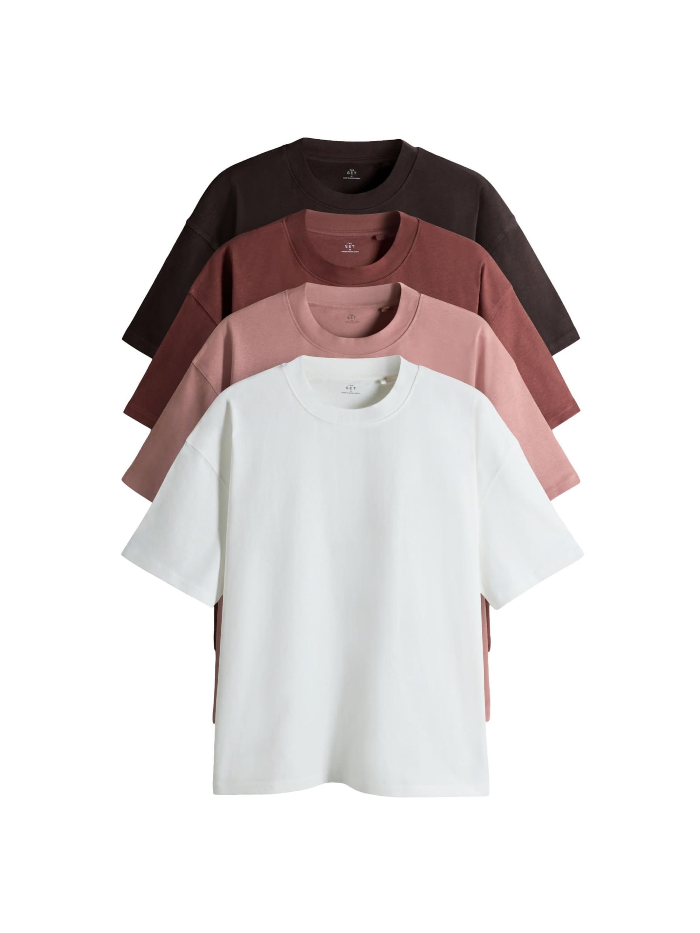 T-Shirt The Set en marron : devant