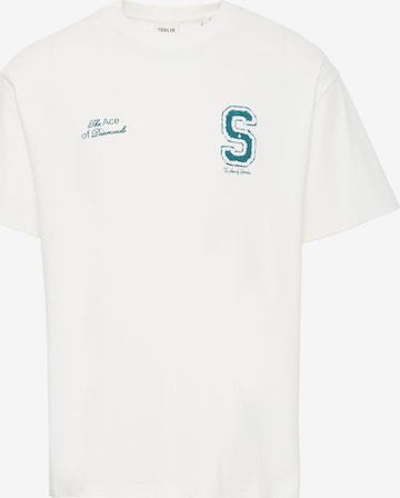 !Solid - Camisa ' SDROWDY ' em branco: frente