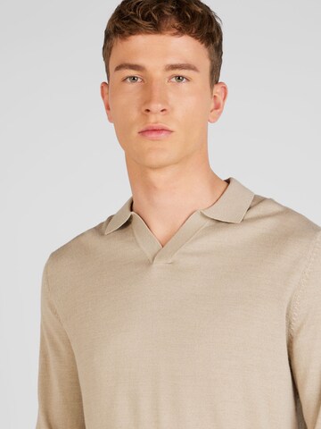 SELECTED HOMME Pullover 'TOWN' in Beige