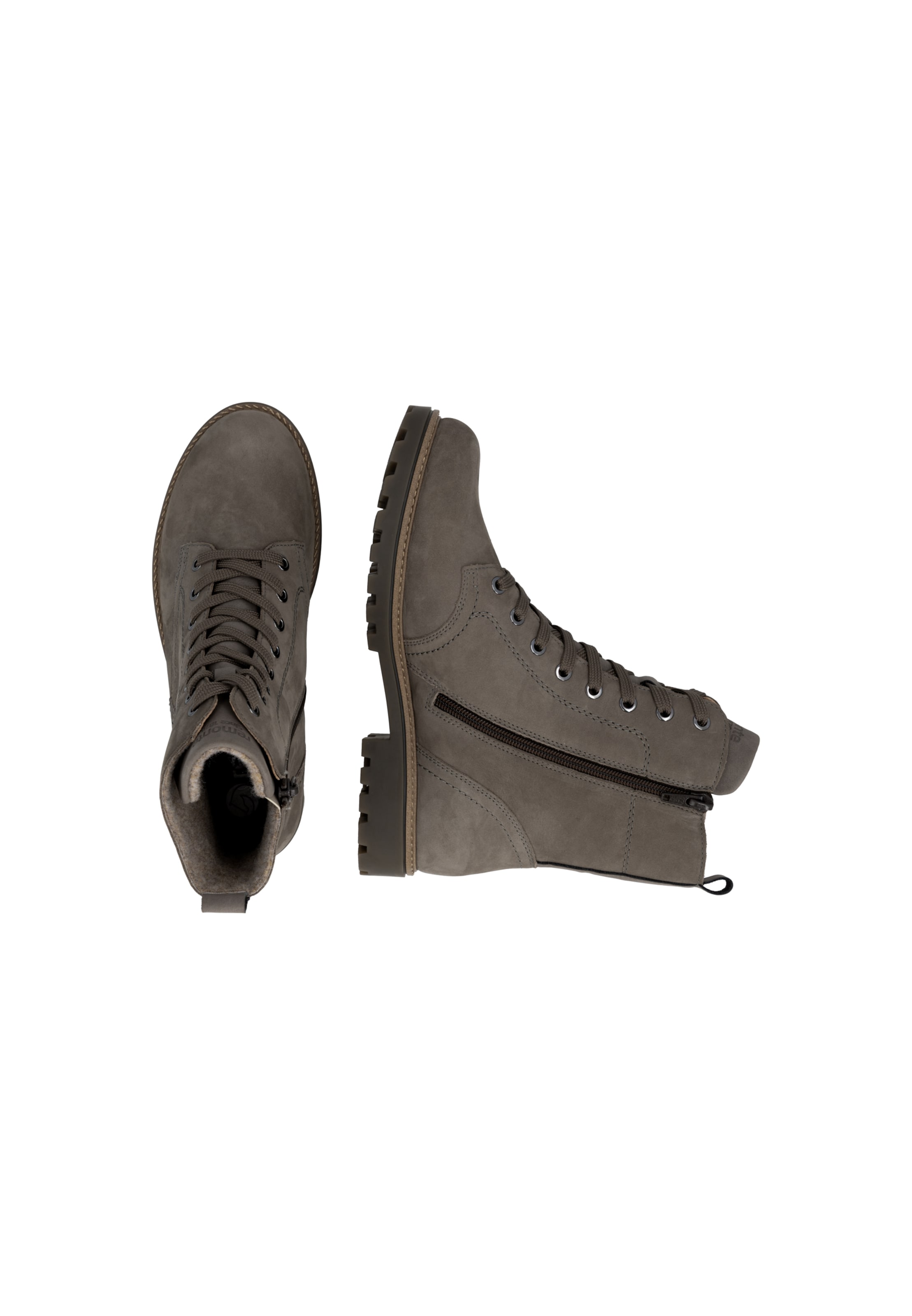 Bottes à lacets ' D8489 ' REMONTE en gris