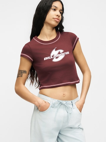 BILLABONG Tričko 'SUPALOVE' – hnědá