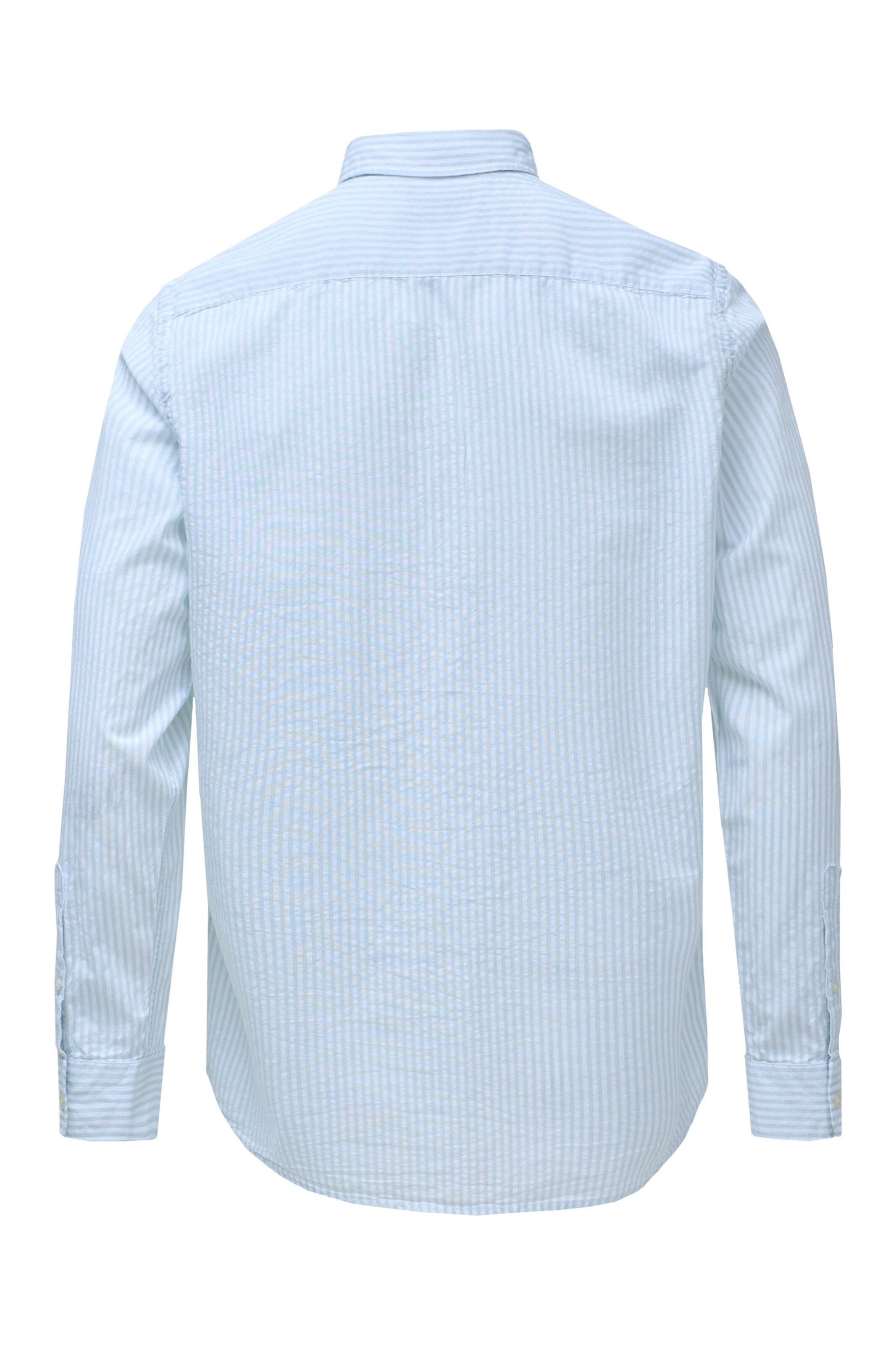 Salsa Jeans Regular fit Button Up Shirt 'Birmingham' in Blue