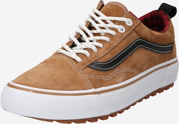 Baskets basses VANS en marron : devant