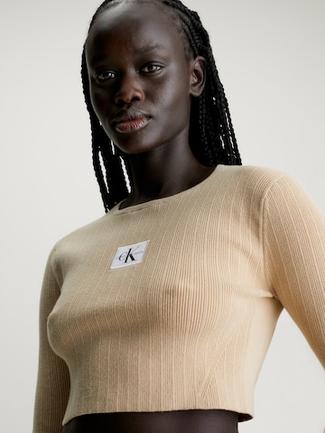 Calvin Klein Jeans Pullover in Beige