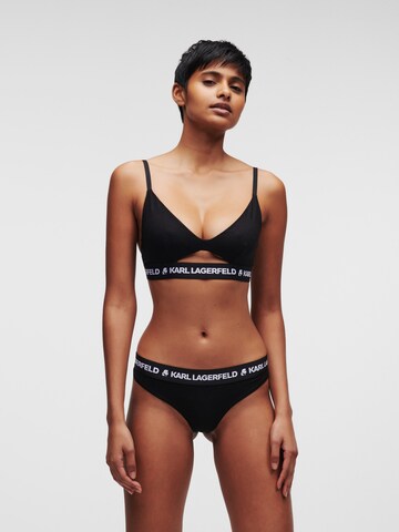 Karl Lagerfeld T-shirt Bra in Black: front