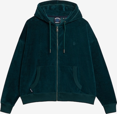Superdry Zip-Up Hoodie in grün, Produktansicht