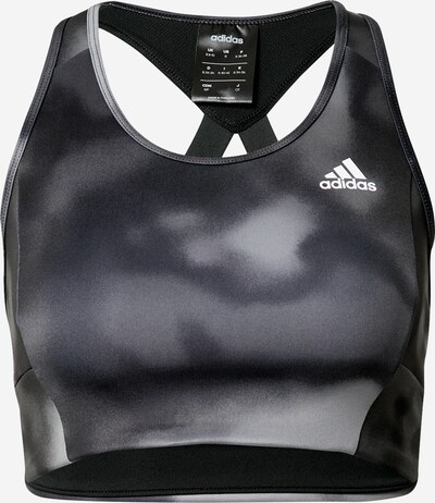 ADIDAS PERFORMANCE Sports bra in grey / black, Item view