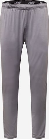 Coupe slim Pantalon de sport 4F en gris : devant