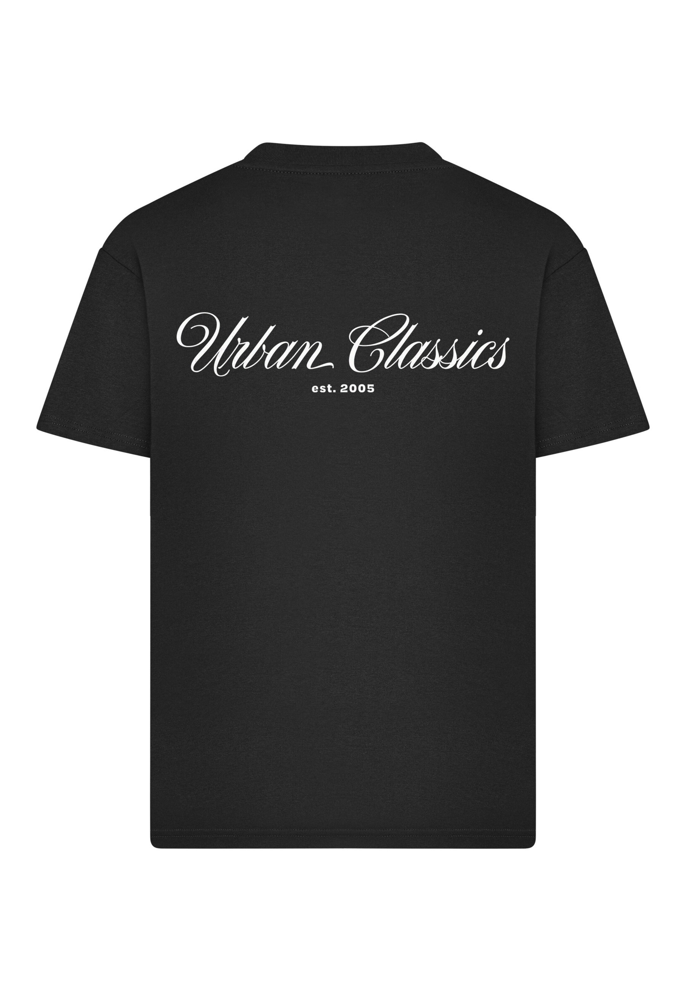 Maglietta 'Flow Script' di Urban Classics in nero