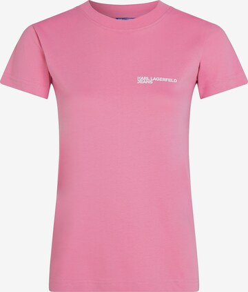 KARL LAGERFELD JEANS - Camiseta en rosa: frente