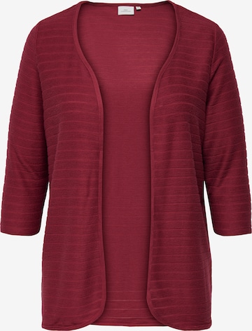 ONLY Carmakoma Strickjacke in Rot: Vorderseite